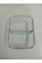 Feyzade Fresh Two-Section Interlocking Glass Storage Container 1 Piece 1120Cc Rectangular (Frs-297) - 8