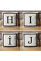Letter Cushion Cover - Letter Y - Gift Decorative Cushion Cover 43 X 43 cm Cream-Black - 4