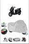 Sym Jet14Evo200Plus Rear Bag Lock Compatible Waterproof Motorcycle Tent-Gray