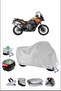 KTM 1290SUPERADVENTURES قفل حقيبة خلفي متوافق مع دراجة نارية مقاومة للماء - رمادي