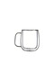 250 ml Double Walled Heat Insulated Glass Transparent Mug with Handle Mıt1008 - 3