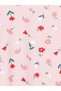 Pink Crew Neck Floral Girl's Pajama Set - 3