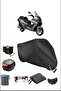 Black Asia Armada 250 Rear Bag Lock Compatible Waterproof Canvas (Motorcycle)