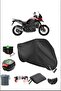 أسود HONDA VFR 1200 X CROSSTOURER DCT قفل خلفي متوافق مع القماش المشمع المقاوم للماء (دراجة نارية)