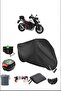 أسود HONDA CB 750 HORNET ARKA LOCK LOCK متوافق مع القماش المشمع المقاوم للماء (دراجة نارية)