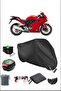 أسود HONDA VFR 800 قفل خلفي متوافق مع القماش المشمع المقاوم للماء (دراجة نارية)