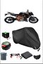 Black Ktm 990 Super Duke Rear Bag Lock Compatible Waterproof Canvas (Motorcycle)