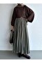 Khaki Women's Crush Skirt - 3