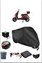 Black Falcon Techno 50 Rear Bag Lock Compatible Waterproof Canvas (Motorcycle)