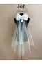 3 Tiered Wedding Dress Veil with Bow - Wedding Veil and Bridal Accessory - 3