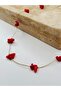 Red Natural Stone Coral Necklace - 5