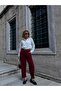 Belted Carrot Cut Fabric Trousers - 2