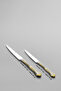 Lalezar Gold Satin 12-Person 84-Piece Leather Boxed Cutlery Set - 7