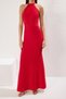 Red Fish Cut Woven Maxi Stylish Evening Dress Night Graduation Dress Tprss25Ae00049 - 3
