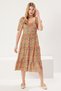 Tangerine A-Line Balloon Sleeve Floral Print Midi Woven Dress TWOSS20EL2323 - 2