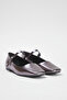 Silver Metallic Banded Square Toe Mary Janewomen's Ballerinas Takss25Be00003 - 5