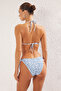 Çiçek Desenli Üçgen Kaplı Regular Normal Bel Bikini Takımı TBESS25BT00106 - 7