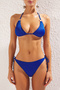 Saks Aksesuarlı Üçgen Kaplı Regular Normal Bel Bikini Takımı TBESS25BT00037 - 4