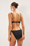 Black Triangle Contrast Color Bias Biyeli Regular Pretty Bikini Set Tbess25Bt00039 - 4