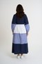 Navy Blue - Garnished Belted Shirt Dress |   44-50 |   4034 - 3