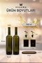 Amber Black Gold 2-Piece 750 Ml Olive Oil Oil Bottle Oil Pot with Wooden Stand - 3