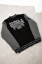 Men's Black College Jacket - 2