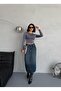 Maxi Boy Slip Tinted Jeans Skirt - 2