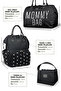 X Pro Heart Mother Baby Backpack Shoulder Bag and Bottle Holder Bag Set of 3 - 2