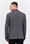 بليزر رجالي رسمي سادة بقصّة Slim Fit، رمادي غامق - 3