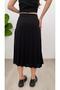 Women's Midi Skirt with Pleated Shorts - 4