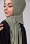 شال مطوي عملي جاهز للارتداء بلون عضوي مع إسفنجة - 6