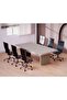 Zelda Conference Table | Office Conference cum Meeting Table, Anthracite Linen_240cm