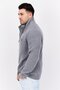 Men Turtle Neck Knitted Long Sleeves Sweater, Grey - 4