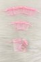 Baby Pink Organza Transparent Tulle Pouch 100 Pieces Measure 5X7Cm, Henna Cookie Nuts Gold Jewelry Promise Gift - 4