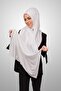 وشاح نسائي مصنوع من القطن الممشط العملي مع إسفنجة أمامية جاهزة للربط باللون الأبيض - 7