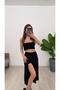 Women's Midi Skirt with Pleated Shorts