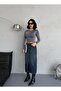 Maxi Boy Slip Tinted Jeans Skirt - 4