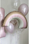 Retro pink rainbow foil balloon 8842 - 2