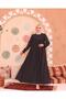 Robadan V Gathered Cuff Elastic Oversize V Roba Dress Anthracite Gray - 4