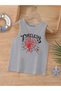Cartoon Character Printed Sleeveless Children's T-Shirt