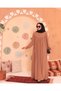 Hijab Dress Camel Robadan V Gathered Cuff Elastic Oversize - 4