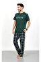 Short Sleeve Cotton Men's Pajama Set - Lover's Pajamas - Single Piece - 7