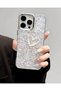 iPhone 15 Plus (6.7 Inch) Compatible Shiny Epoxy Lux Transparent Case with Glitter Relief Figure