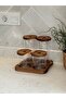 Set of 4 Glass Jars with Acacia Stand - 5