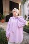 Pleated tunic with scarf collar - 4