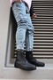 Sports Boots 022 Black (BLACK SOLE) - 4