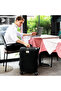 Moods Up Luggage with Cup Holder and USB Port, 20", Black - 8