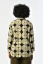 Women's Patterned Shirt with Front Tie Detail - 5