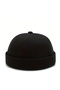 Black-Khaki Set of 2 100% Cotton Fabric Hip Hop Men's Docker Hat - 2