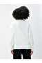 Crew Neck Slogan Raster Sweatshirt - Long Sleeve and Ribbed - 4